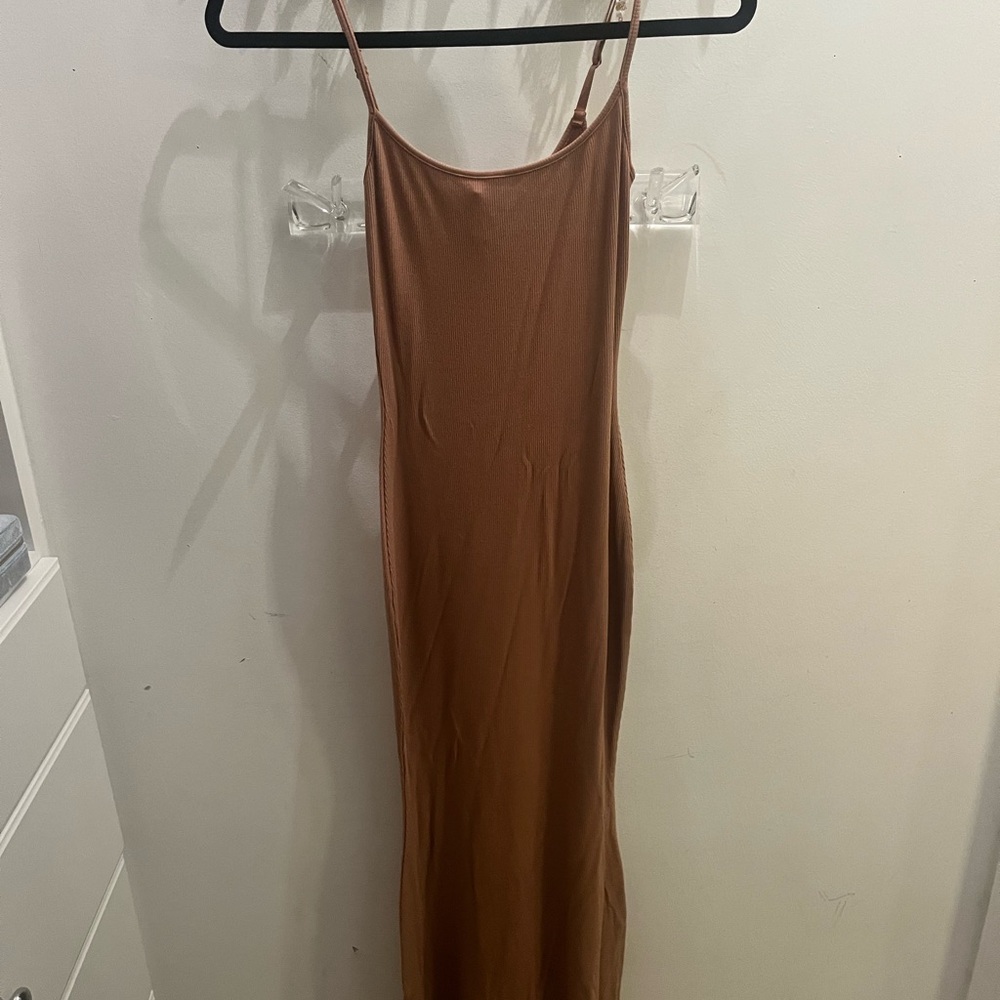 SKIMS Strapless Tan Dress
